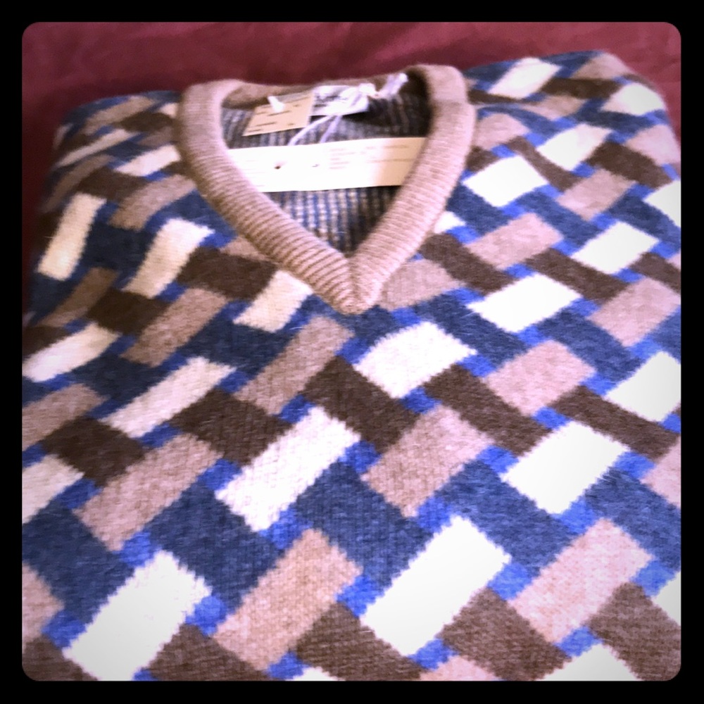 Men’s woodland angora sweater